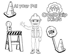 conequip kids coloring - Al Your Pal