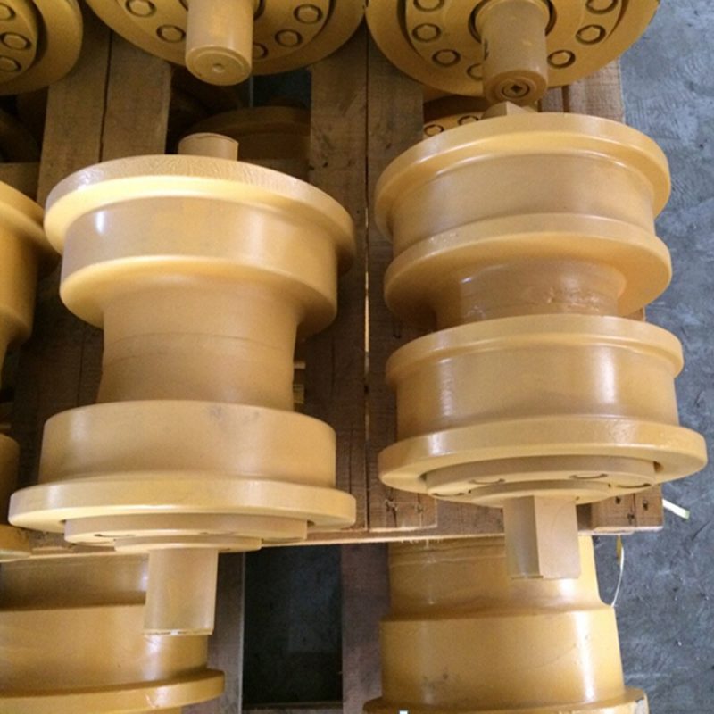 What Are the Parts of an Undercarriage?  A Look at Single vs Double Flange Rollers