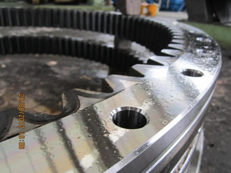 A swing bearing ready to be shipped