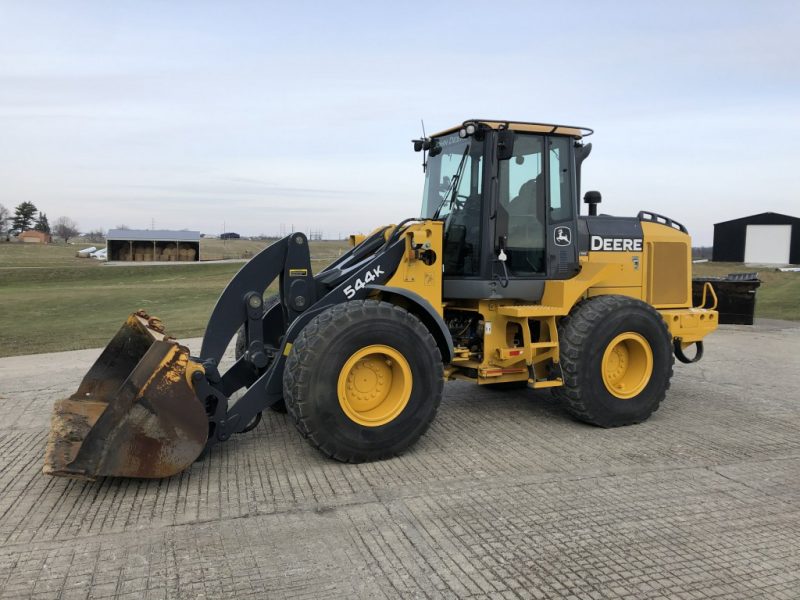 Deere 544K Rear Axle Off to Pound, Wisconsin