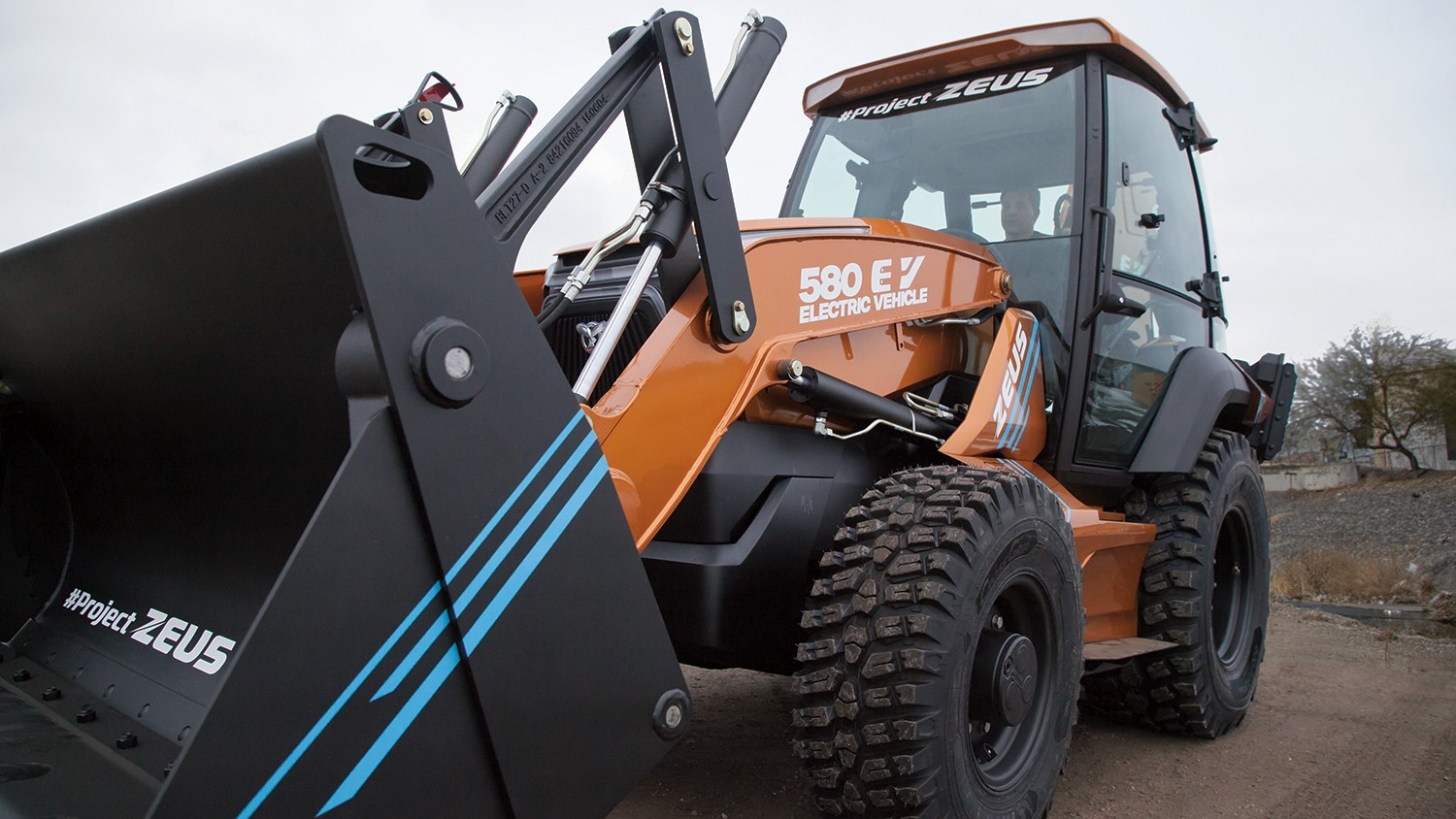 EV backhoe