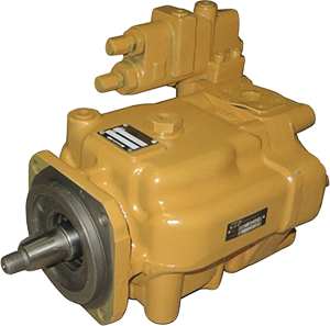 A heavy equipment piston pump