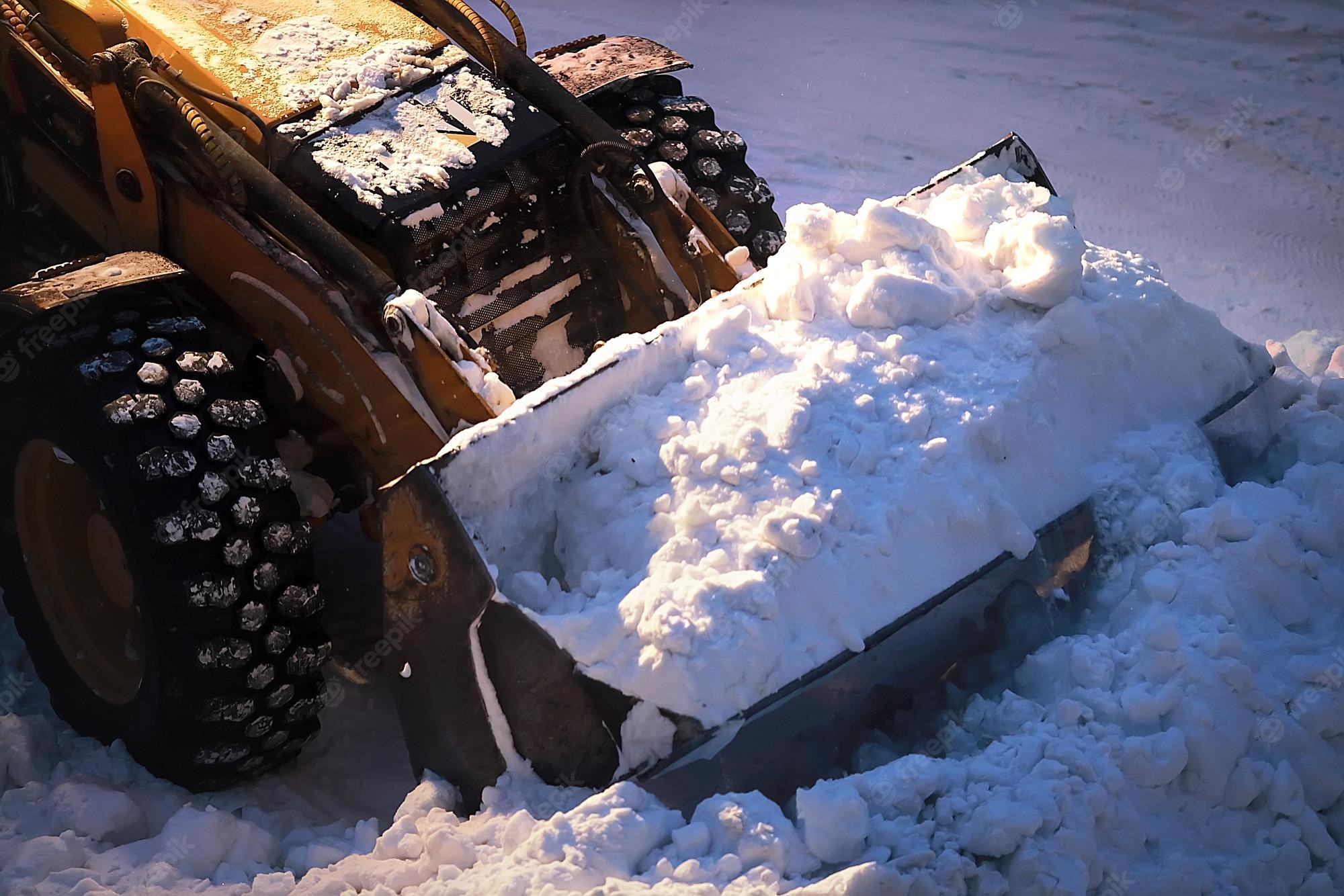 backhoe snow