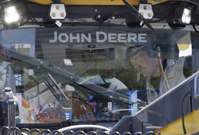 Redesigned cab of the p-tier motor grader at ConExpo 2026