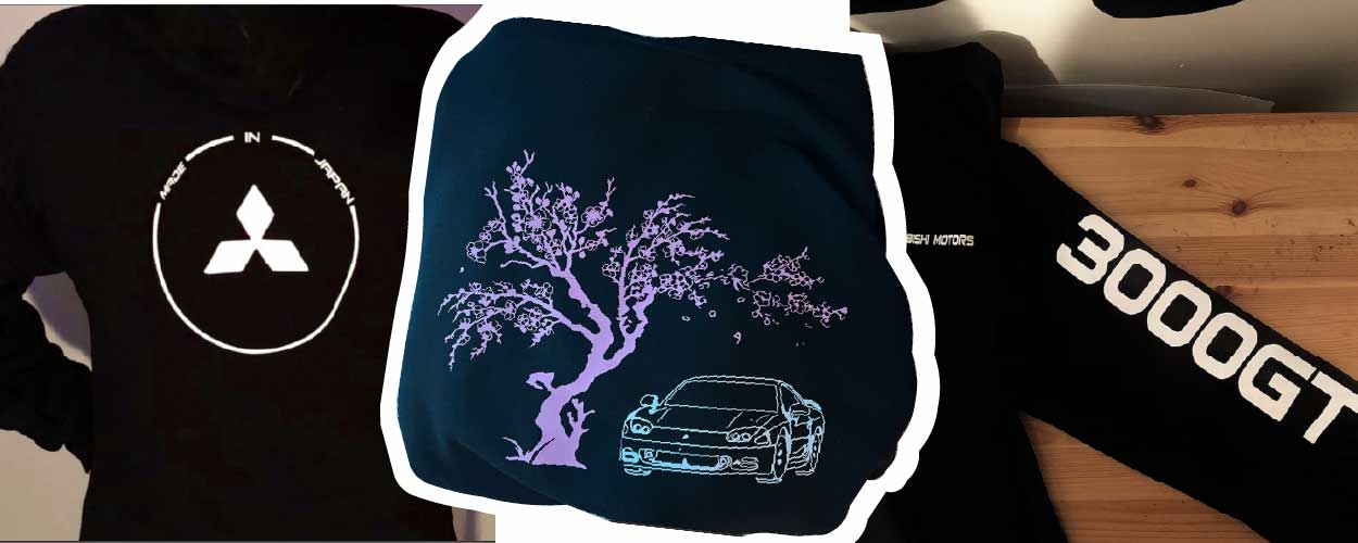 Vintage style Mitsubishi 3000GT VR4 merchandise