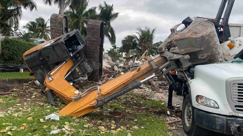 Tornado flipped over