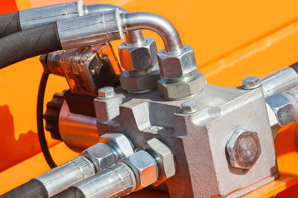 Hydraulic Pump on a bulldozer heavy equipment