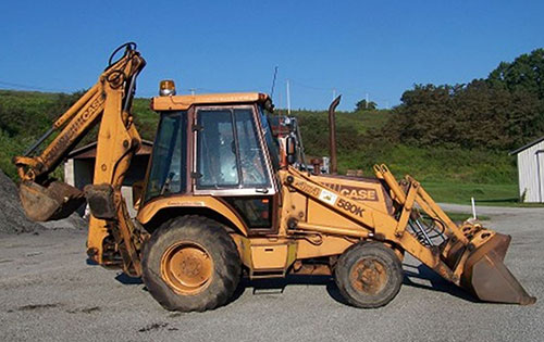 Case 580K backhoe