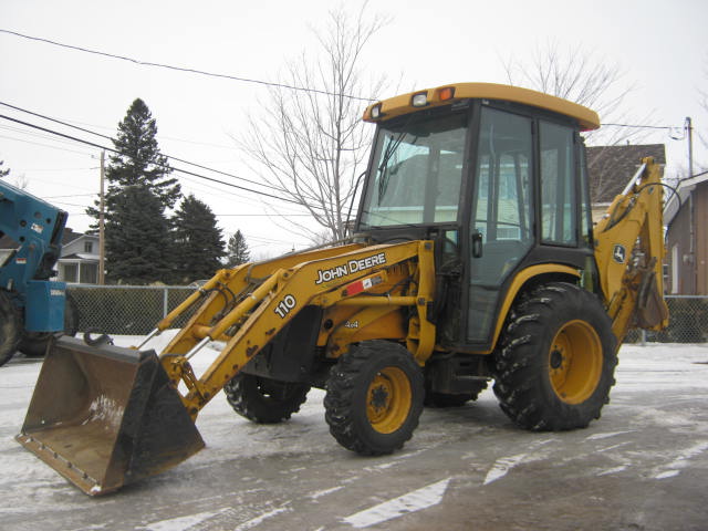 John Deere 110 backhoe