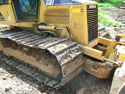 Muddy Dozer Tracks