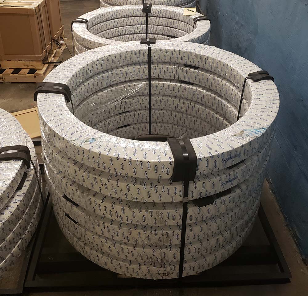 Dyco swing bearings stacked together