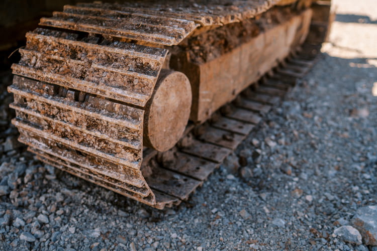 final drive on excavator track system