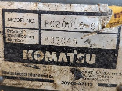 Komatsu PC200LC-6 Excavator Parts