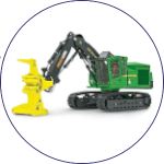 Tracked Feller Buncher Undercarriage Parts Diagram Icon