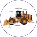 Wheel Dozer Parts Diagram Icon