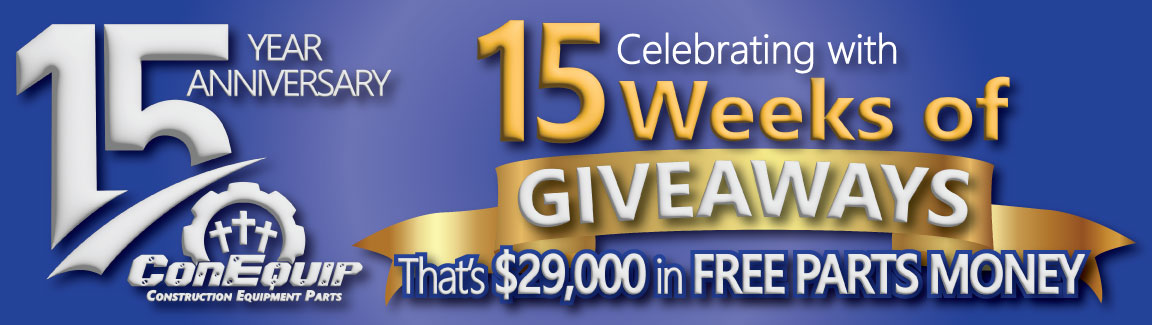 15 Year Aniversary ConEquip Parts Promotion
