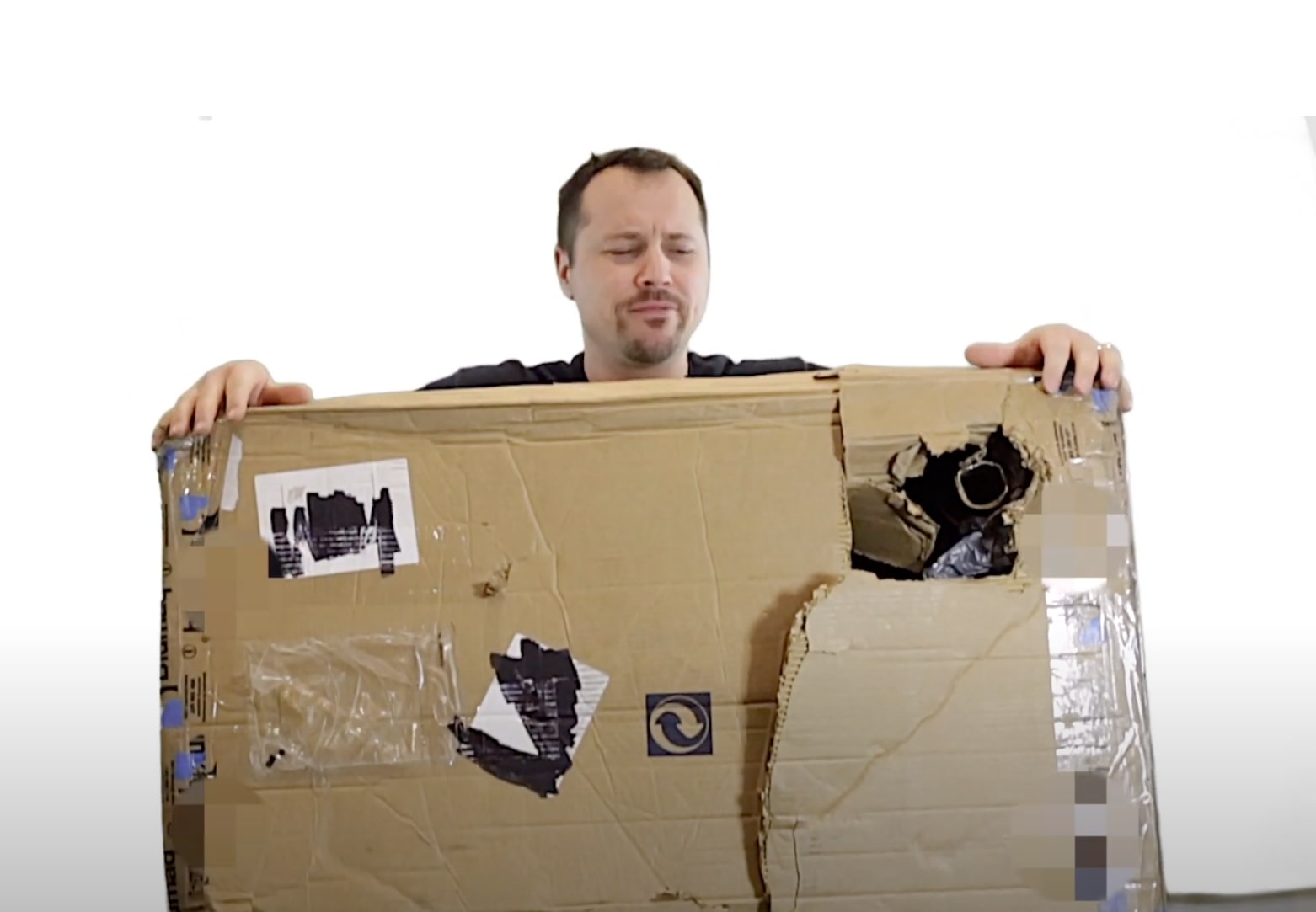 radiator dammaged by parcel shipping