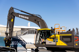 A Volvo Excavator at CONEXPO 2023