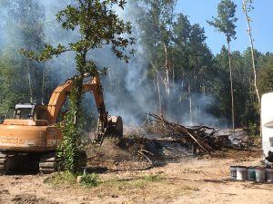 Moser Services clearing land near Houston