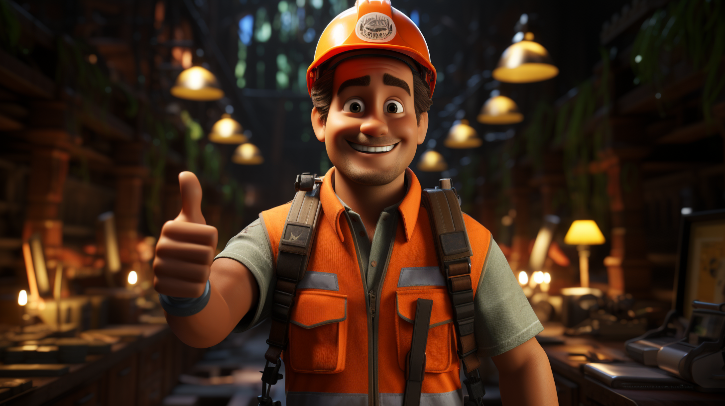 If Pixar made a movie about a construction worker