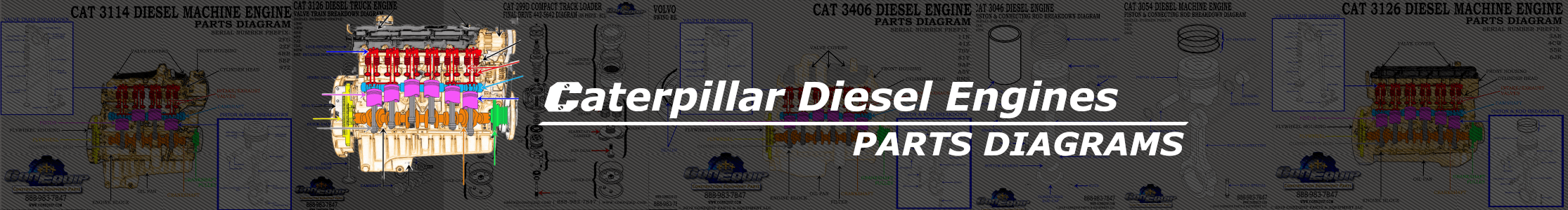CAT Diesel Engine Parts Diagram
